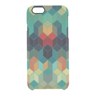 Colorful Cubes Geometric Pattern 2 Uncommon Clearly™ Deflector iPhone 6 Case