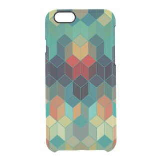 Colorful Cubes Geometric Pattern 2 Uncommon Clearly™ Deflector iPhone 6 Case