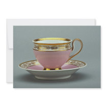 Colorful cup and saucer , Berlin, Germany Custom Invitation