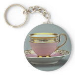 Colorful cup and saucer , Berlin, Germany Key Chains
