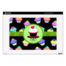 Colorful Cupcake Chaos Laptop Decal