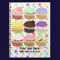 Colorful Cupcake Notebook notebooks