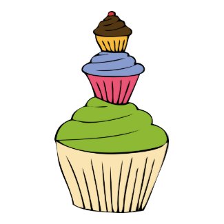 Colorful Cupcake Tower Party Invitation card