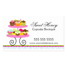 Colorful Cupcakes Bakery Business Cards