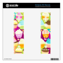 Colorful Cupcakes Decal For Wii Remote