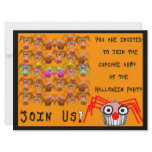 Colorful Cupcakes Halloween Party Invitation