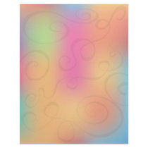 Colorful Curl Design letterhead