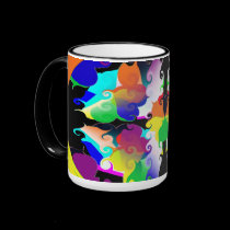 Colorful Curl Mug by NormaJean35 Colorful Curl Mug