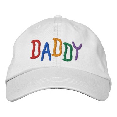 Colorful DADDY Embroidered Hats by teesforyourfamily