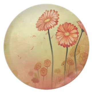 Colorful Daisies Dinner Plate