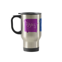 Colorful Dalmatian Silhouettes Travel Mug
