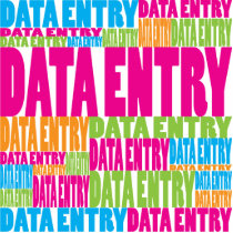 Colorful Data Entry Cut Out