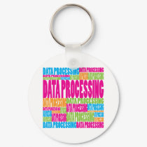 Colorful Data Processing keychains by busybees Colorful Data Processing keychains