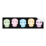 Colorful Day of the Dead Skulls Bumper Stickers