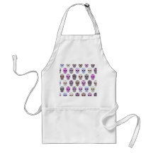 Colorful Day of the Dead Sugar Skull Pattern Apron