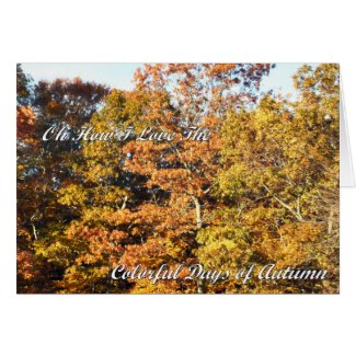 Colorful days of fall card