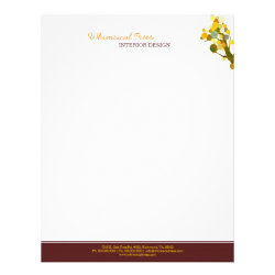Colorful Deco Tree Interior Business Letterheads