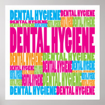 Colorful Dental Hygiene Print