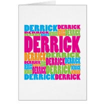 Colorful Derrick cards