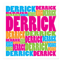 Colorful Derrick posters