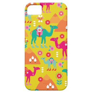 Colorful desert camel egypt peramide iPhone 5 covers
