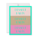COLORFUL DESSERT PARTY INVITATION "NEAPOLITAN"