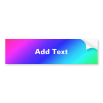 Colorful Diagonal Stripes – 1 Bumper Stickers