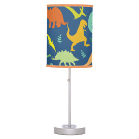 Colorful Dinosaur Pattern Desk Lamps