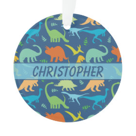 Colorful Dinosaur Pattern to Personalize