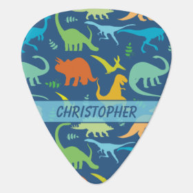 Colorful Dinosaur Pattern to Personalize Pick