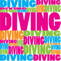 Colorful Diving photo sculptures by busybees Colorful Diving photo sculptures