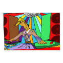 Colorful DJ Drawing posters