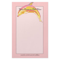 Colorful Dolphin Stationery by Customizables Colorful Dolphin Stationery