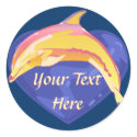 Colorful Dolphin Stickers