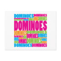 Colorful Dominoes postcards by busybees Colorful Dominoes postcards