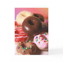 Colorful Donuts Greeting Cards