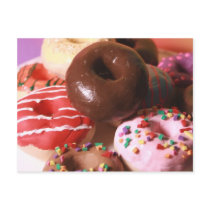 Colorful Donuts Postcard