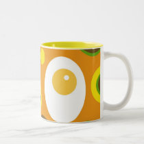 Colorful dots and egg mug