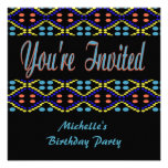 Colorful dots invitations