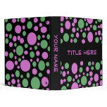 colorful dots binders