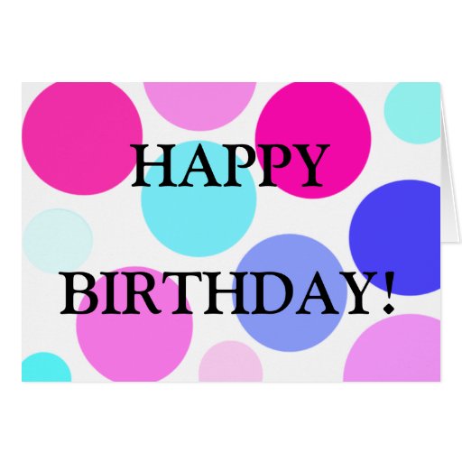Colorful dots card