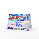 Colorful Dots - Customized Greeting Card