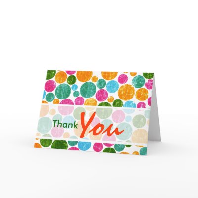 Colorful Dots - Customized Greeting Card by myhome71