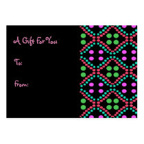 Colorful Dots Gift Tags profile cards by DonnaGraysonAbstract Colorful Dots Gift Tags profile cards