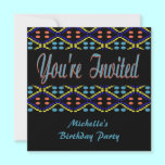 Colorful dots invitations