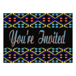 Colorful dots invitations