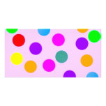 colorful_dots_on_pink photo cards