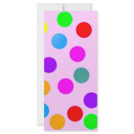 colorful_dots_on_pink custom rack card