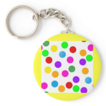 colorful_dots_on_white key chains