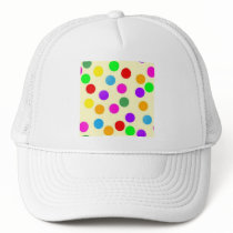 colorful_dots_on_yellow mesh hats